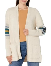 Women's Sierra Springs Cotton Cardigan Sweater, Parchment Multi Harding, XXS
