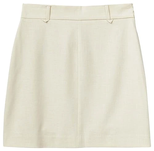 Women's Skirt 4962D001M, Light Beige 7j4, 8