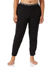 Women's Sleep Pant Pyjama Bottoms, Black (Black 001), (Manufacturer Size:XL)