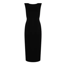 Womens Sleeveless Pencil Skirt Bottom Black XS