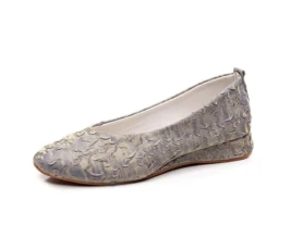 Women's Slip-On Loafers Driving Shoes Classic Casual Flat Moccasins Grey