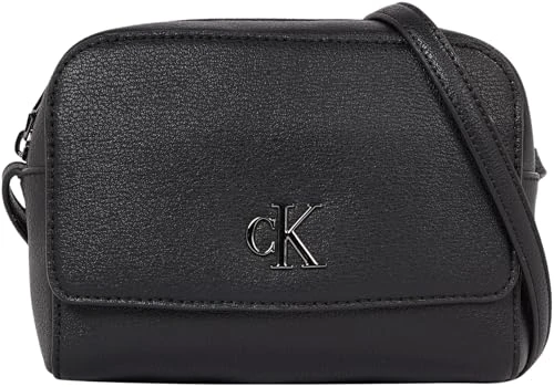 Women's Small Monogram Camera Bag with Zip, Black (Black/Shiny Gunmetal), One Size