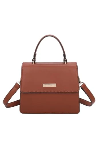 Women's Small Shoulder Handbag Elegant Bag M9001 brown