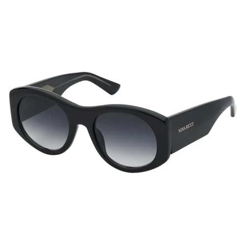 Women's Snr396 Sunglasses, Shiny Black, UK 26