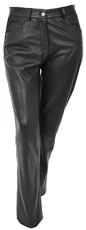 Womens Soft Leather Trousers Slim Fit Style Black 10 Womens Soft Leather Trousers Slim Fit Style Black 10