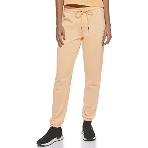 Women's Sport Dropout Shadow Logo Jogger Sweatpants, Clementine, M