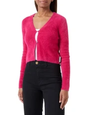 Women's Sribin Knitted Cardigan, Medium Pink663, S