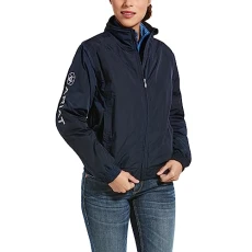 Womens Stable Coat Jacket Navy - Lightweight Waterproof Sprayproof Womens Stable Coat Jacket Navy - Lightweight Waterproof Sprayproof