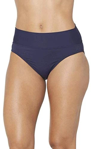 Women's Standard Core Tummy Control Swimsuit Bottom Bikini, Deep Sea, Large