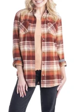 Women's Standard Cottage Escape Flannels, Pumpkin Spice, X-Large