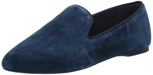 Women's Starling Suede Flat Loafer, Navy, 9 UK