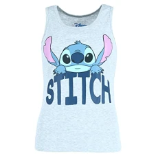 Women's Stitch Pyjama Lounge Tank Top, Large, Grey