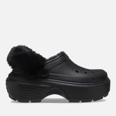 Womens Stomp Lined Croslite™ Clogs 3W4 - Black