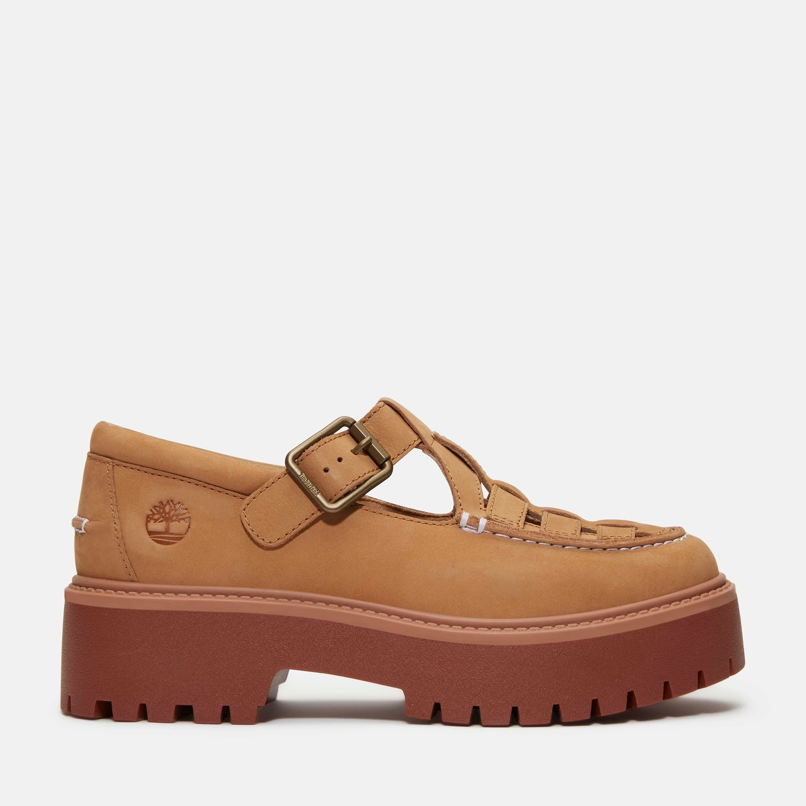 Womens Stone Street Fisherman Red Brick Shoes - Tan