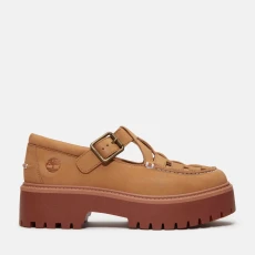 Womens Stone Street Fisherman Red Brick Shoes - Tan