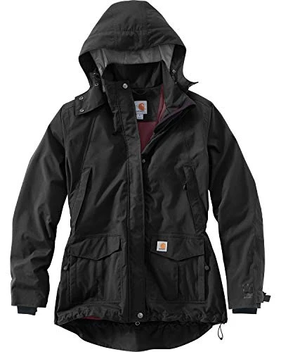 Women's Storm Defender Relaxed Fit Heavyweight Jacket, Black, L