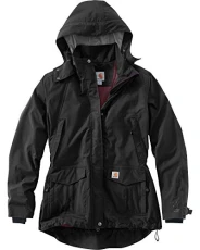 Women's Storm Defender Relaxed Fit Heavyweight Jacket, Black, L Women's Storm Defender Relaxed Fit Heavyweight Jacket, Black, L