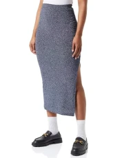 Women's Straight midi Pen Skirt, Anthracite, M Women's Straight midi Pen Skirt, Anthracite, M