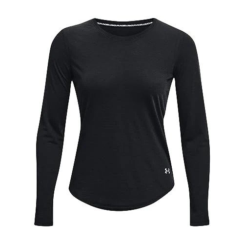 Womens Streaker Long Sleeve Running T-Shirt Black S