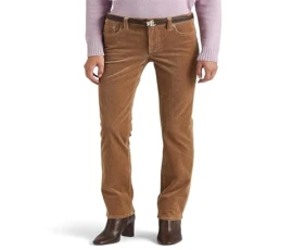 Women's Stretch Corduroy Mid-Rise Straight Pant, Classic Camel, 14 Women's Stretch Corduroy Mid-Rise Straight Pant, Classic Camel, 14