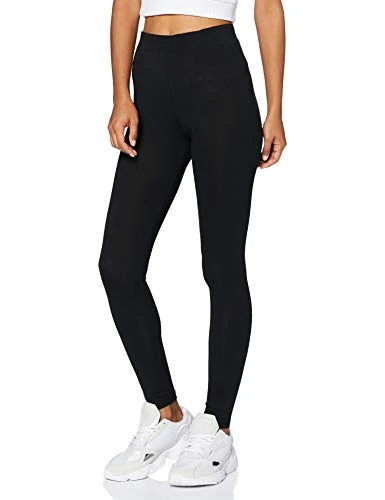 Women's Stretch Jersey Leggings, Black, 5XL