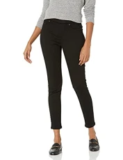 Women's Stretch Pull-On Jeggings (Available in Plus Sizes), Black, 14-16 Short