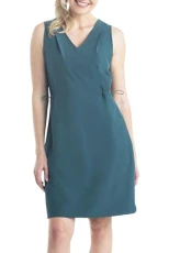 Women's Stretch Travel Casual Sleeveless Sundress, Deep Teal, Medium Women's Stretch Travel Casual Sleeveless Sundress, Deep Teal, Medium