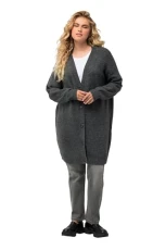 Women's Strickjacke mit Knöpfen Cardigan Sweater, Anthrazit Melange, 16 UK/18 UK Women's Strickjacke mit Knöpfen Cardigan Sweater, Anthrazit Melange, 16 UK/18 UK