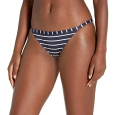 Women's STRING BRIEF Bikini Bottoms, White (STRIPE 90), L (Manufacturer Size: 40) Women's STRING BRIEF Bikini Bottoms, White (STRIPE 90), L (Manufacturer Size: 40)