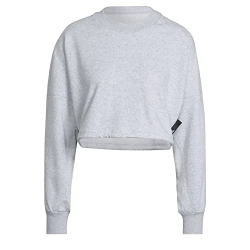 Women's Studio Lounge Summer Crew, Light Grey Heather, X-Large, Light Grey Heather, XL