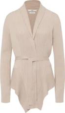 Women's Style Alia Fine Rib Knit Cardigan Sweater, Light Sand, 22 Women's Style Alia Fine Rib Knit Cardigan Sweater, Light Sand, 22
