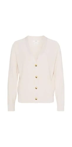 Women's Style Alicia Fine Rib Knit Structure Cardigan Sweater, Light Sand, 18