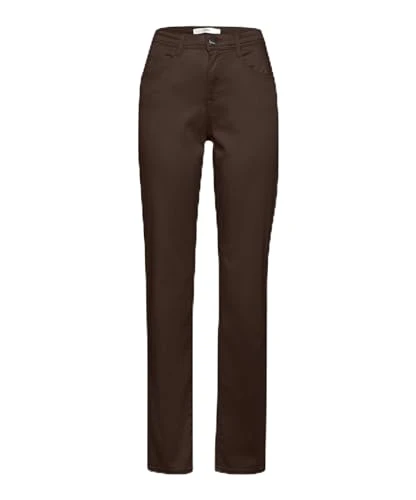 Women's Style Carola Quality Cotton Sateen Pants, Chocolate, 38W / 30L
