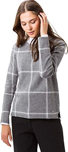 Women's Style Liz Pullover Sweater, Silver, 12