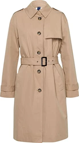 Women's Style London Trench Coat Trenchcoat, Sand, 10