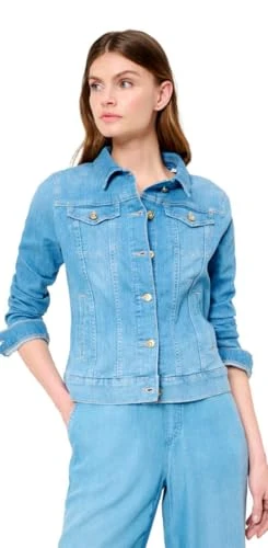 Women's Style Miami lightweight denim jacket, Bleached Blue, 38