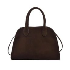 Women's Suede Handbag Vintage Tote Crossbody Bag Fashion Retro Shoulder Crossbody Bag,Coffee,small