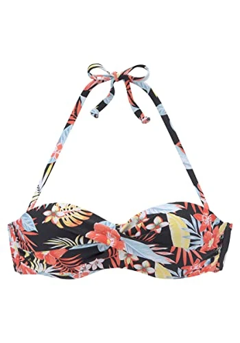 Women's SUKI-14 Bikini, Black-Print,