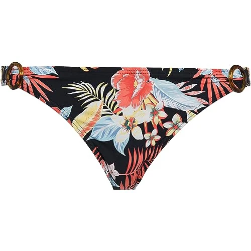 Women's SUKI-16 Bikini Bottoms, Black-Print, UK 6
