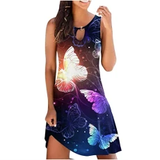 Womens Summer Dresses Lightning Deals Sales Clearance Ladies Summer Office Work Beach Shirt Dresses Elegant Casual Skater Dresses Linen Dress Club Cocktail Spring Ruched Tunic Dress Yellow