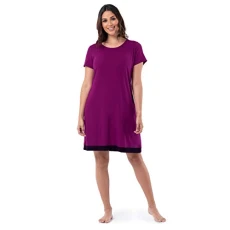 Women's Super Soft and Breathable Sleep Shirt, Berry, X-Large Women's Super Soft and Breathable Sleep Shirt, Berry, X-Large