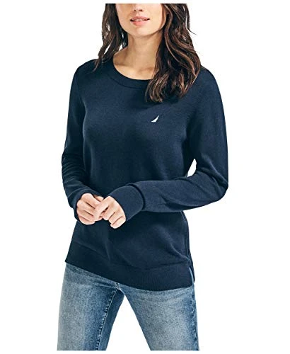 Women's Super Soft Crew Neck Sweater, Navy Seas, S