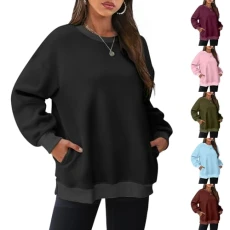Womens Sweatshirts Casual Long Sleeve Crew Neck Jumpers Plain Cute Preppy Sweatshirt Comfy Lightweight Tunic Pullover Baggy Dressy Shirts Fall Winter Basic Tops with Pocket Womens Sweatshirts Casual Long Sleeve Crew Neck Jumpers Plain Cute Preppy Sweatshirt Comfy Lightweight Tunic Pullover Baggy Dressy Shirts Fall Winter Basic Tops with Pocket