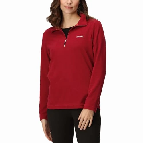 Womens Sweethart 1/2 Zip Fleece Pullover - Rumba Red - 10 UK