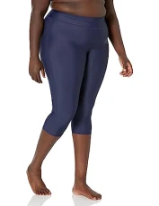 Women's Swim Capri, Navy, 14 Plus Women's Swim Capri, Navy, 14 Plus