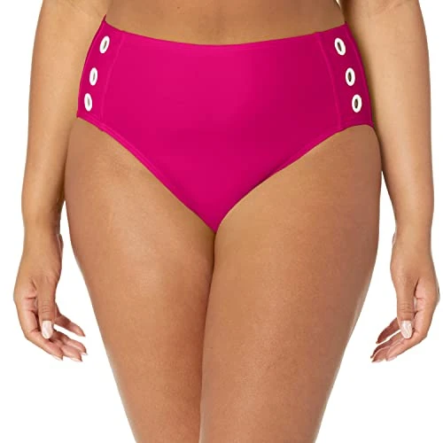 Women's Swim High Waisted Full Coverage Bikini Bottom Bathing Suit,Orchid,xs, X-Small