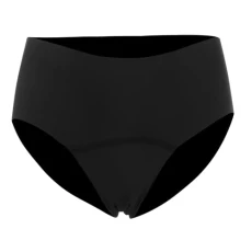 Women's Swimsuit, Solid Color Elegant Briefs Women's Underpants Abundant Flow, Breathable Bikini Menstrual Basic Plus Size Briefs Culotte Period Bikini Briefs, Black, 3XL