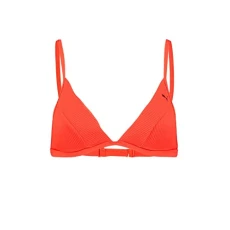 Women's Swimwear Ribbed Triangle Top Bikini, red Combo, X-Large Women's Swimwear Ribbed Triangle Top Bikini, red Combo, X-Large