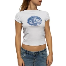 Women's T-Shirt Baby Tee Ladies Basic Short Sleeve Graphic Tshirt Summer Crop Top Outfit Y2K Aesthetic Clothes Streetwear (White 32 - Ball, S) Women's T-Shirt Baby Tee Ladies Basic Short Sleeve Graphic Tshirt Summer Crop Top Outfit Y2K Aesthetic Clothes Streetwear (White 32 - Ball, S)