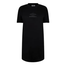 Womens T-Shirt Dress Black/Black XS